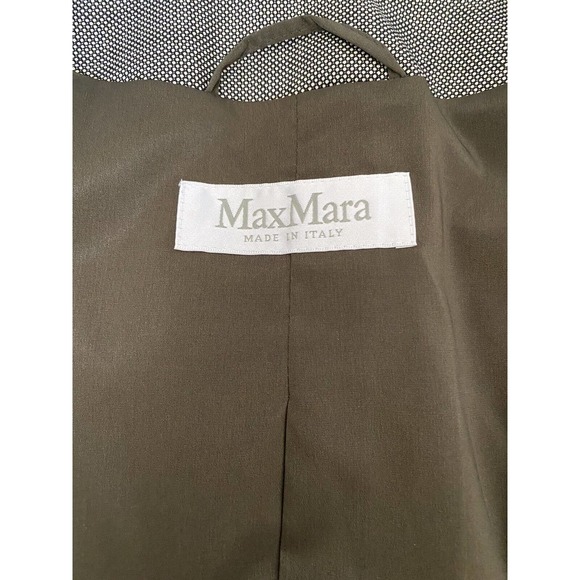 Max Mara Blazer Jacket Black White Mesh One Button Collarless Long Sleev… - Picture 7 of 7